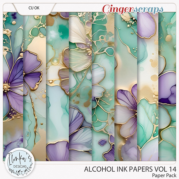 CU Alcohol Ink Papers Vol 14 by Ilonka's Designs 