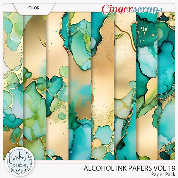 CU Alcohol Ink Papers Vol 19 by Ilonka's Designs