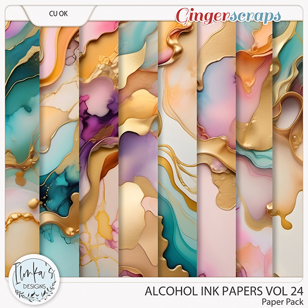 CU Alcohol Ink Papers Vol 24 by Ilonka's Designs
