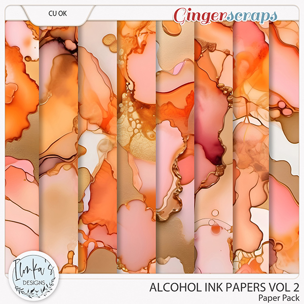 CU Alcohol Ink Papers Vol 2 by Ilonka's Designs 