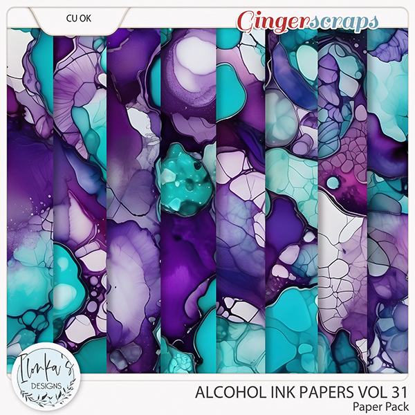 CU Alcohol Ink Papers Vol 31 by Ilonka's Designs