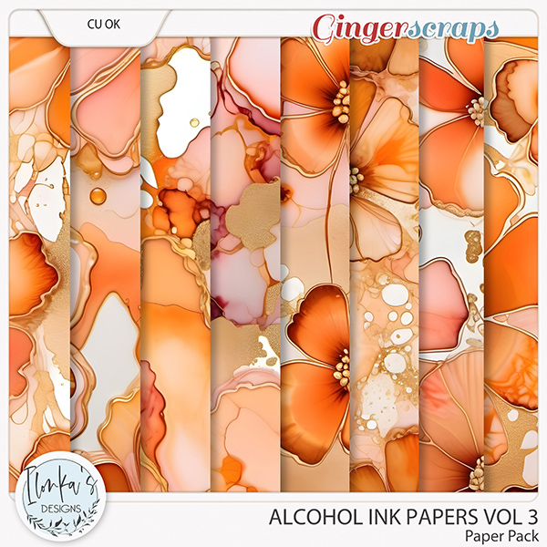 CU Alcohol Ink Papers Vol 3 by Ilonka's Designs