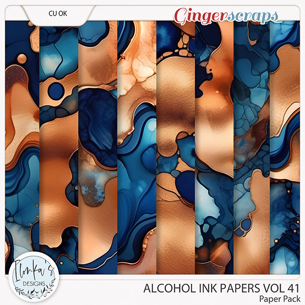 CU Alcohol Ink Papers Vol 41 by Ilonka's Designs