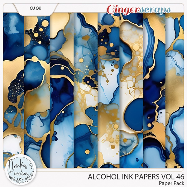 CU Alcohol Ink Papers Vol 46 by Ilonka's Designs