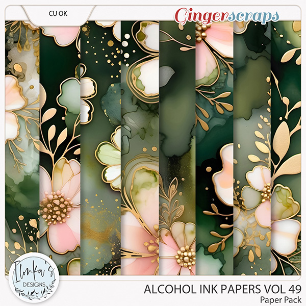 CU Alcohol Ink Papers Vol 49 by Ilonka's Designs 