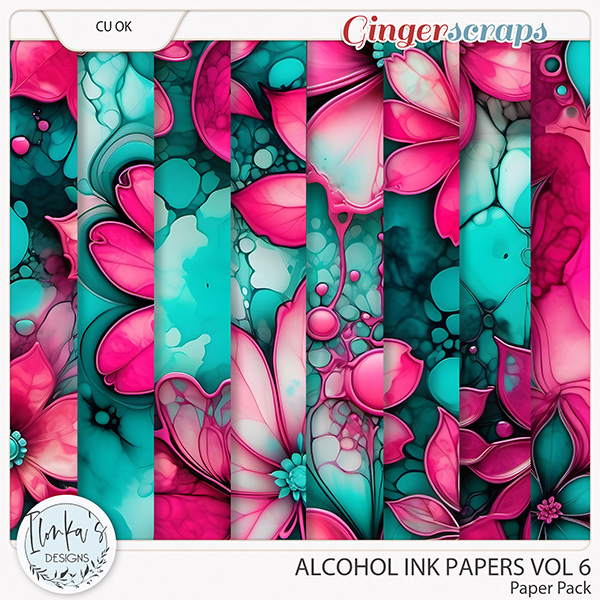 CU Alcohol Ink Papers Vol 6 by Ilonka's Designs