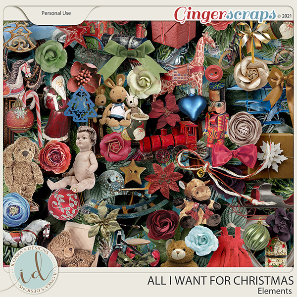 All I Want For Christmas Elements by Ilonka's Designs