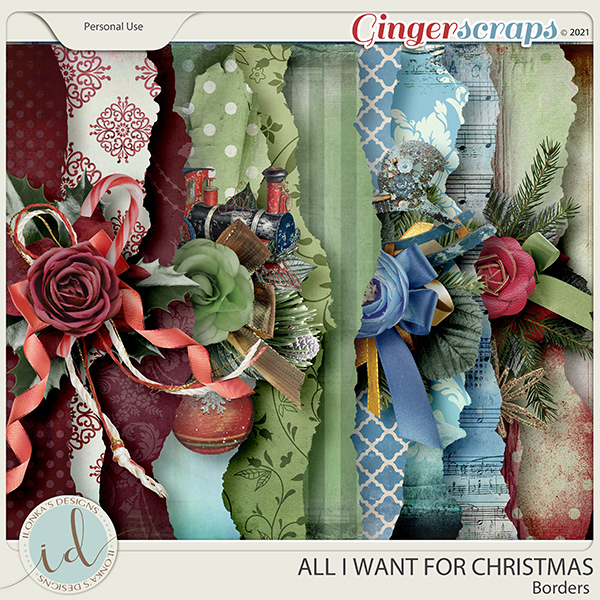 All I Want For Christmas Borders by Ilonka's Designs