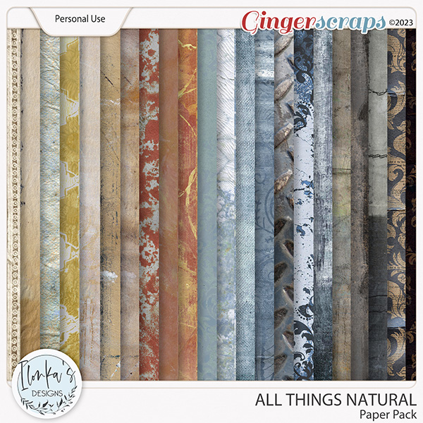 All Things Natural Paper Pack by Ilonka's Designs