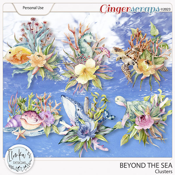Beyond The Sea Clusters by Ilonka's Designs 