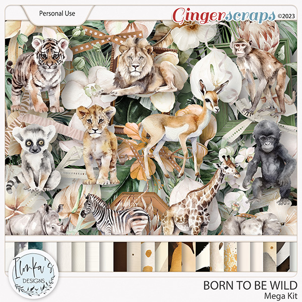 Born To Be Wild Mega Kit by Ilonka's Designs