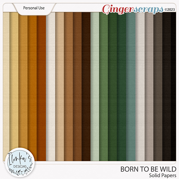 Born To Be Wild Solid Papers by Ilonka's Designs