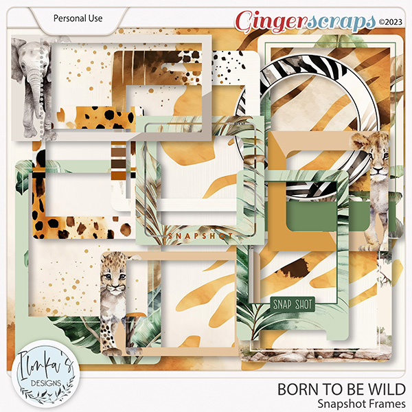Born To Be Wild Snapshot Frames by Ilonka's Designs