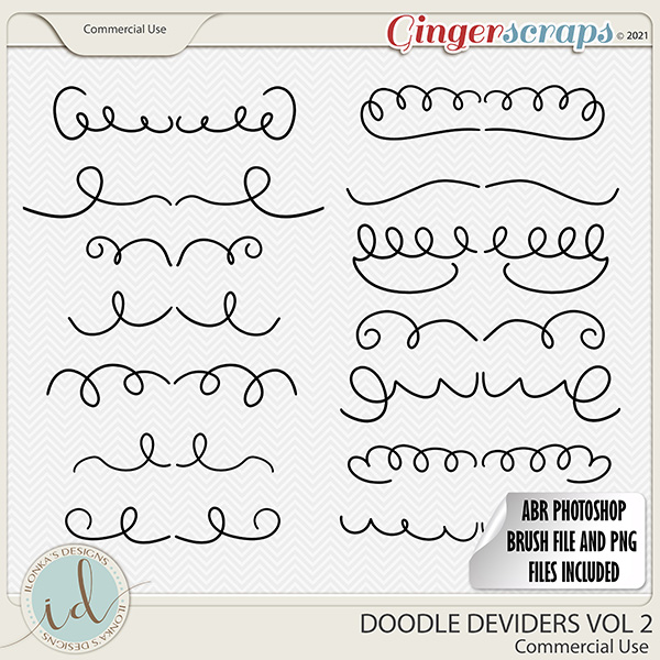 CU Doodle Deviders Vol 2 by Ilonka's Designs