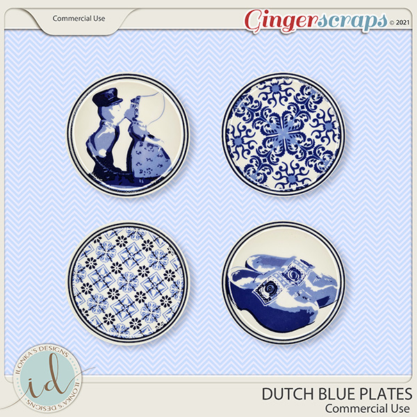 CU Duth Blue Plates by Ilonka's Designs