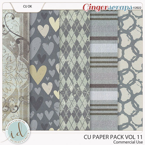 CU Paper Pack Vol 11 by Ilonka's Designs