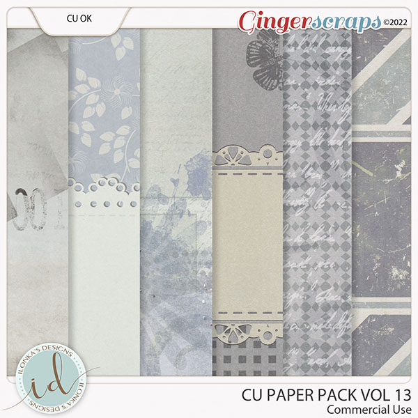 CU Paper Pack Vol 13 by Ilonka's Designs 