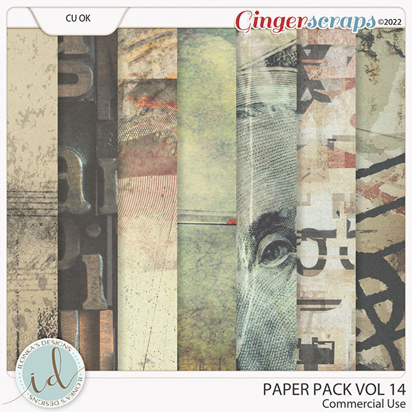 CU Paper Pack Vol 14 by Ilonka's Designs