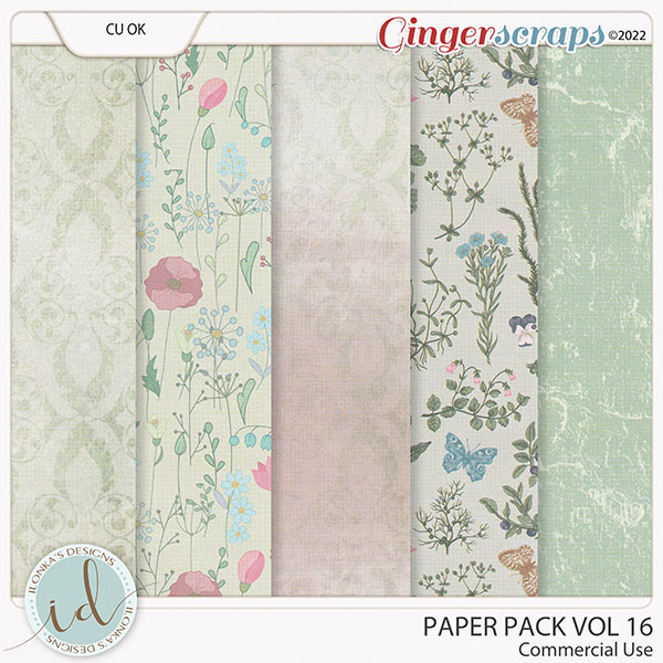 CU Paper Pack Vol 16 by Ilonka's Designs