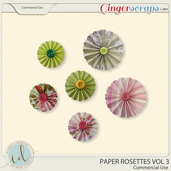 CU Paper Rosettes Vol 3 by Ilonka's Designs