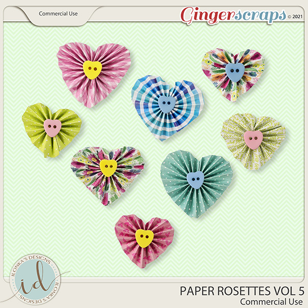 CU Paper Rosettes Vol 5 by Ilonka's Designs