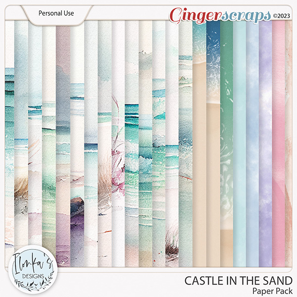 Castle In The Sand Paper Pack by Ilonka's Designs