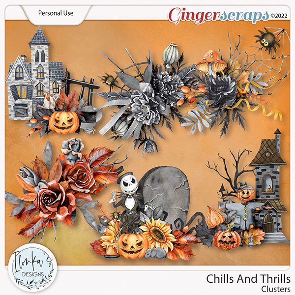 Chills And Thrills Clusters by Ilonka's Designs