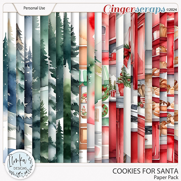 Cookies For Santa Paper Pack by Ilonka's Designs