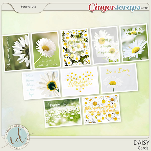 Daisy Cards by Ilonka's Designs