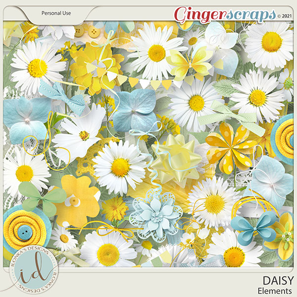 Daisy Elements by Ilonka's Designs