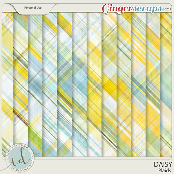 Daisy Plaids by Ilonka's Designs