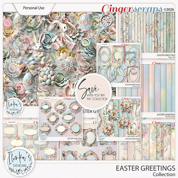Easter Greetings Collection by Ilonka's Designs