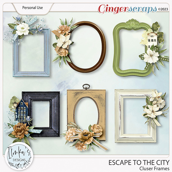 Escape To The City Cluster Framesby Ilonka's Designs