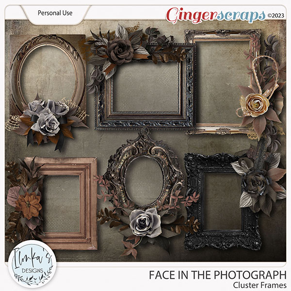 Face In The Photograph Cluster Frames by Ilonka's Designs