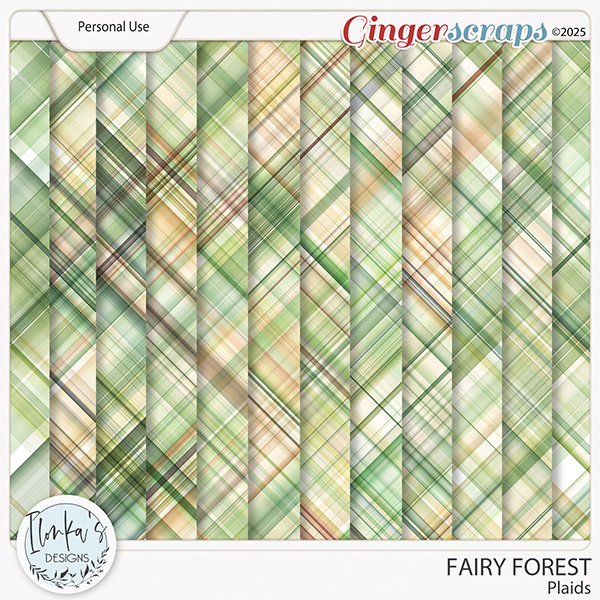 Fairy Forest Plaids by Ilonka's Designs