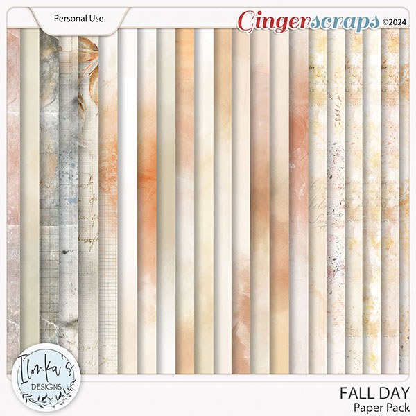 Fall Day Paper Pack by Ilonka's Designs
