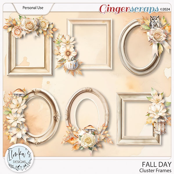 Fall Day Cluster Frames by Ilonka's Designs