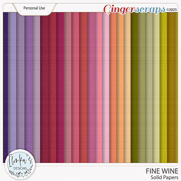 Fine Wine Solid Papers by Ilonka's Designs