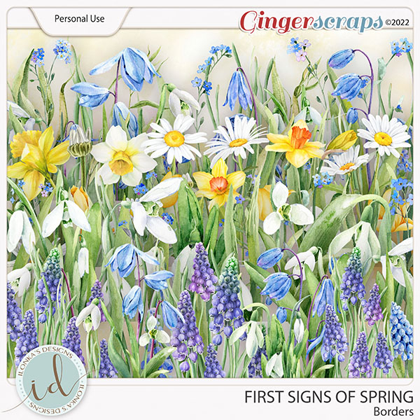 First Signs Of Spring Borders by Ilonka's Designs 