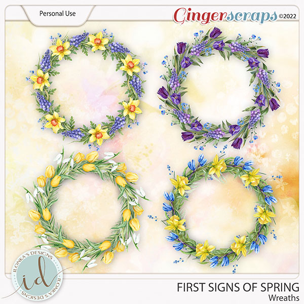 First Signs Of Spring Wreaths by Ilonka's Designs
