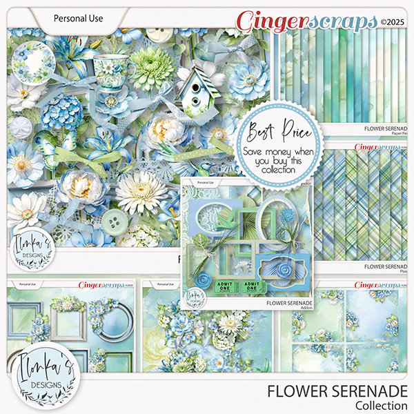 Flower Serenade Collection by Ilonka's Designs