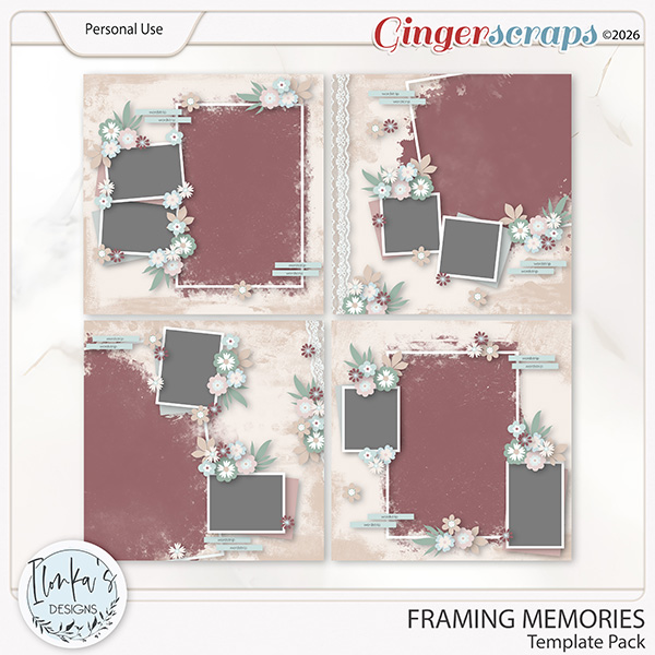 Framing Memories Template Pack by Ilonka's Designs