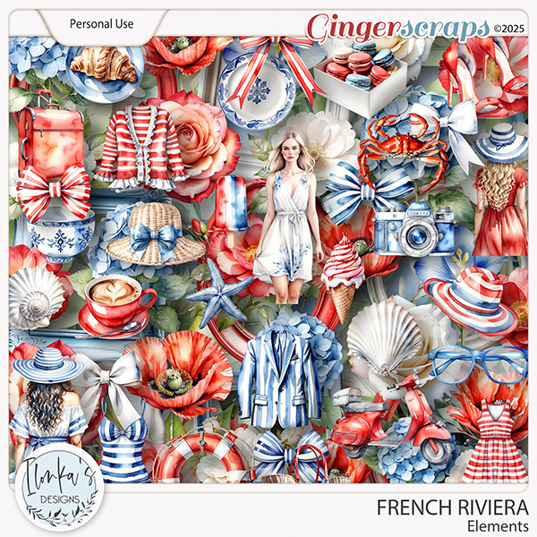 French Riviera Elements by Ilonka's Designs 