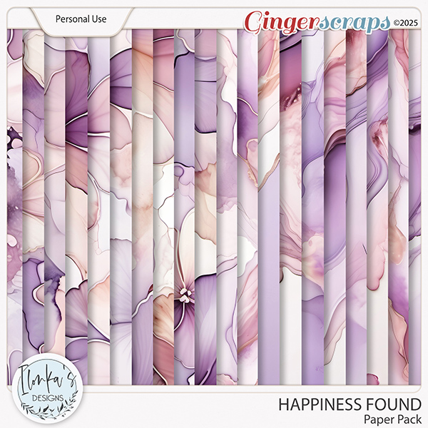 Happiness Found Paper Pack by Ilonka's Designs 
