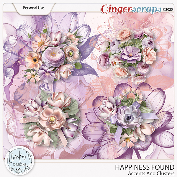 Happiness Found Accents And Clusters by Ilonka's Designs