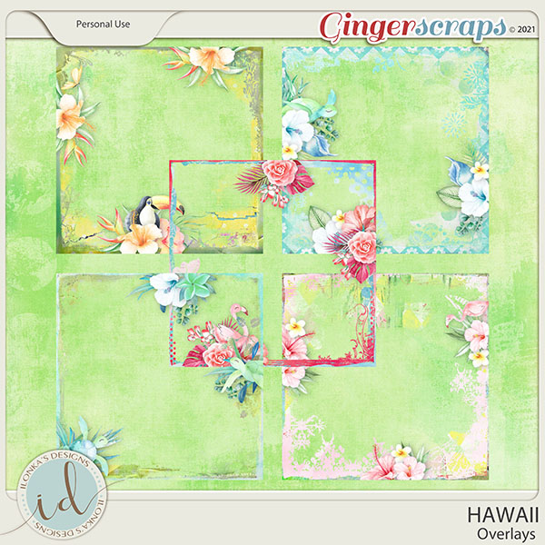 Hawaii Overlays by Ilonka's Designs