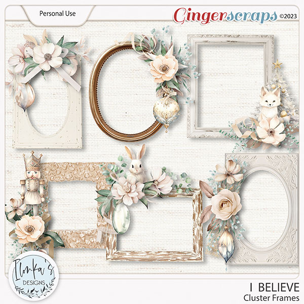 I Believe Cluster Frames by Ilonka's Designs 