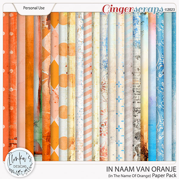 In Naam Van Oranje Paper Pack by Ilonka's Designs