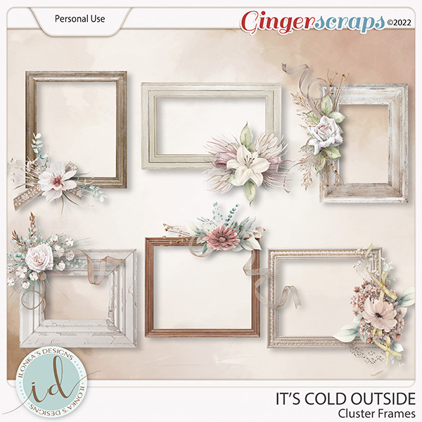 It's Cold Outside Cluster Frames by Ilonka's Designs 