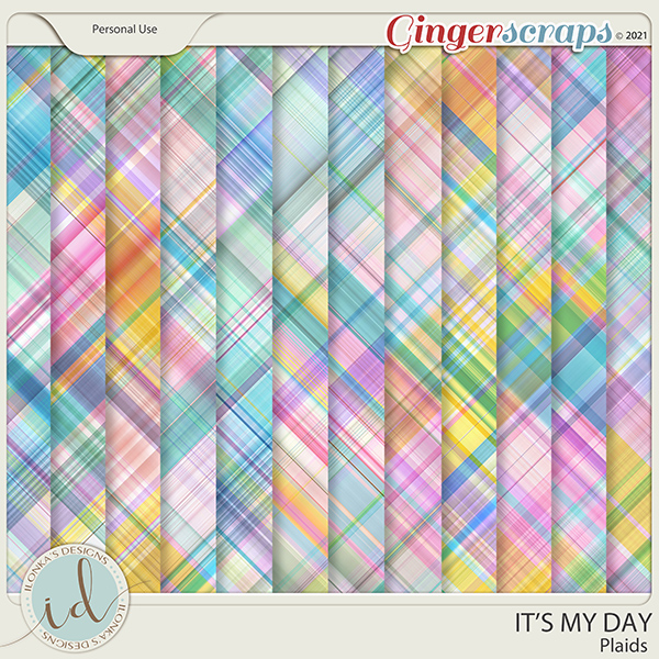 It's My Day Plaids by Ilonka's Designs